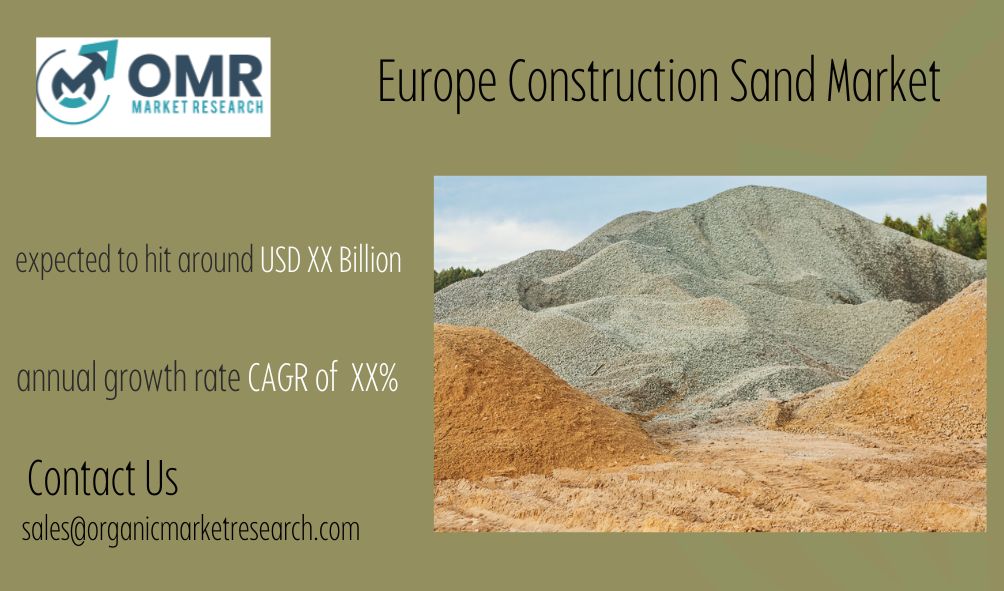 Europe Construction Sand Market Size, Share & Trend Analysis- By Product Type, By Application, Regional Outlook, Competitive Tactics, and Segment Forecast to 2031